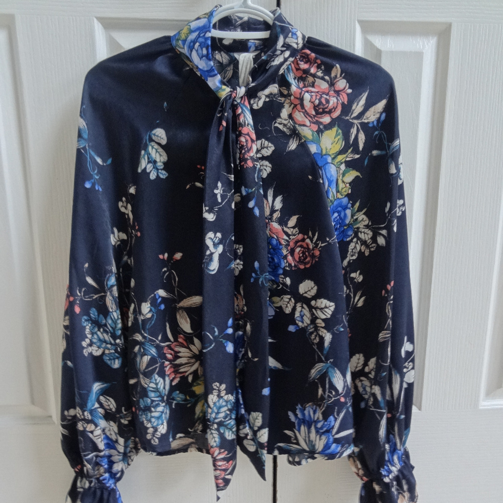 Free People S Tie Knot Floral Blouse